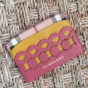 Burberry leather card case